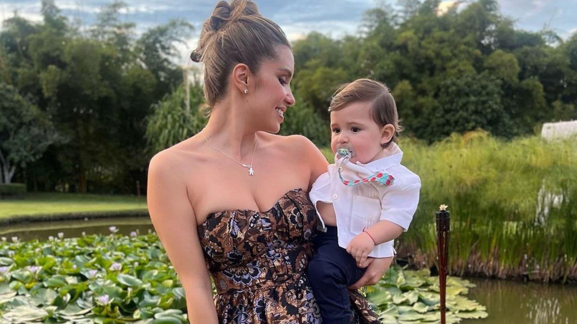 Con ilusión, Andrea Escalona celebra el primer cumpleaños de su hijo Emilio con un emotivo mensaje