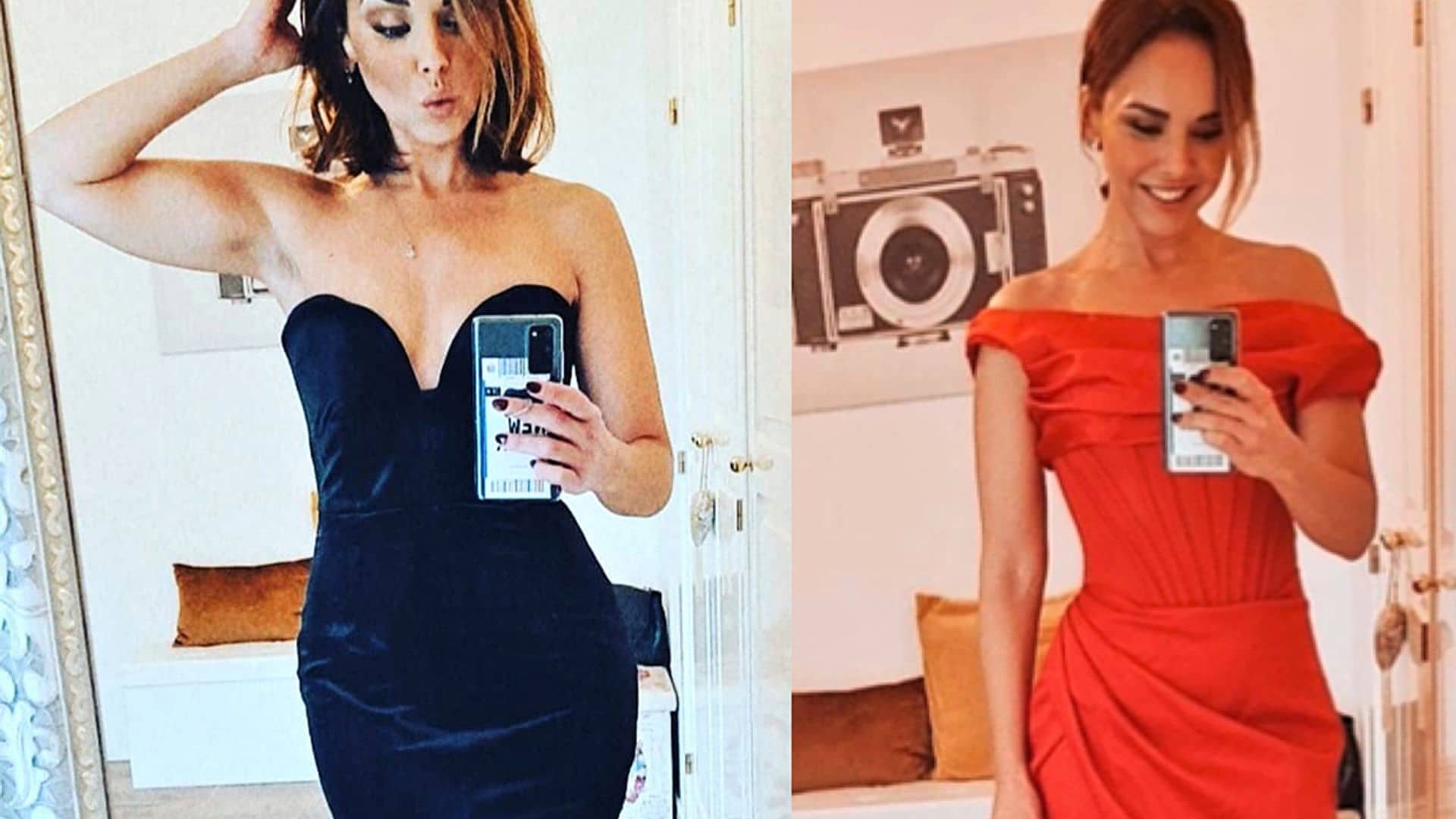 ¿Rojo o negro?, Chenoa tiene un dilema para la Navidad y no sabe qué vestido ponerse