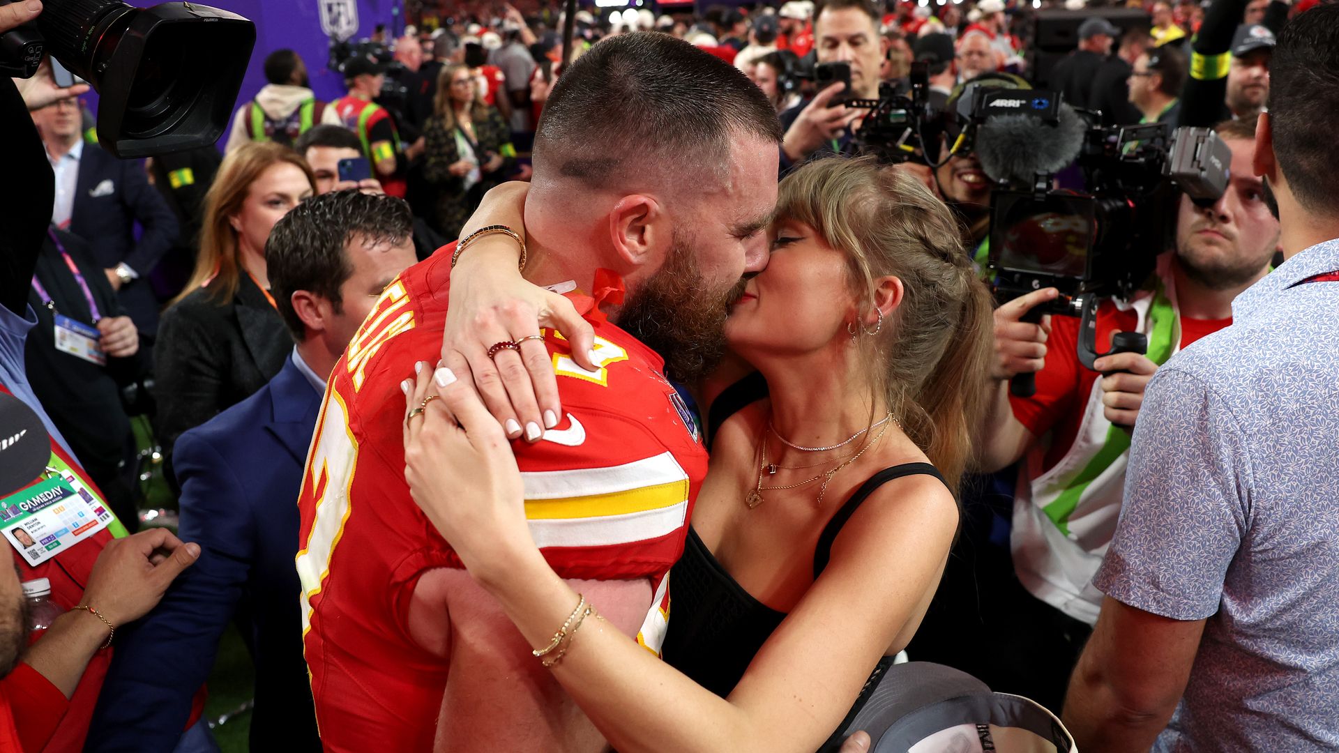 Taylor Swift celebró el triunfo de Travis Kelce en el Super Bowl LVIII