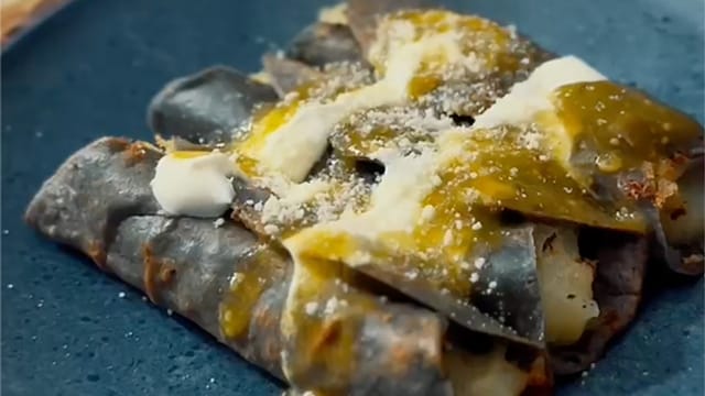 Tacos dorados de papa