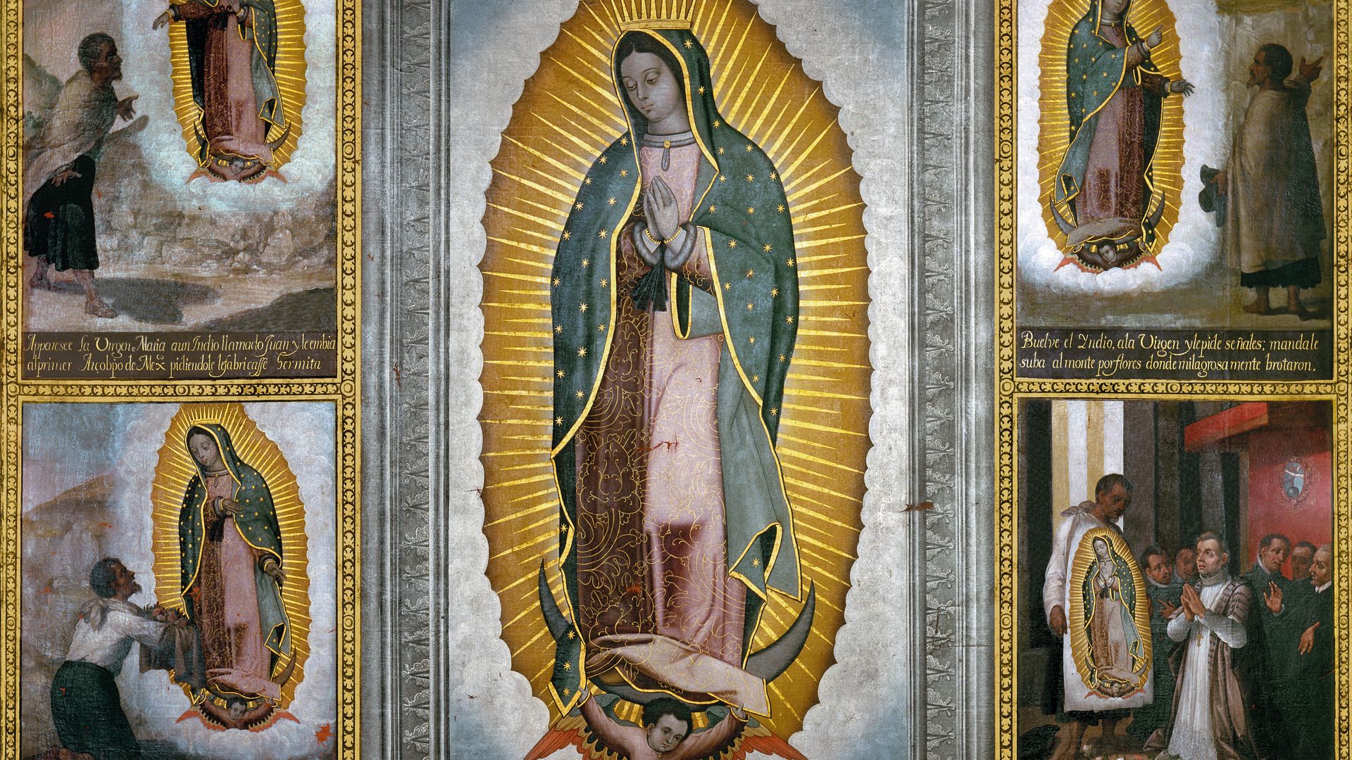 'Nuestra Señora de Guadalupe con cuatro apariciones', José Juárez Siglo XVII