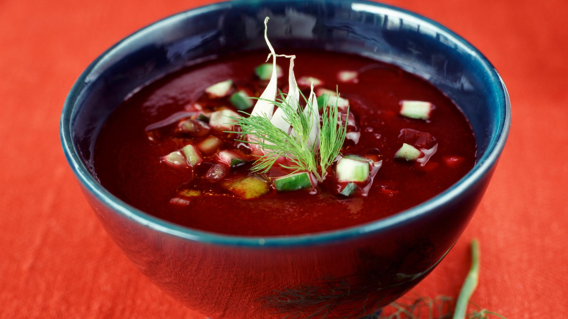 Crema de remolacha y manzana verde