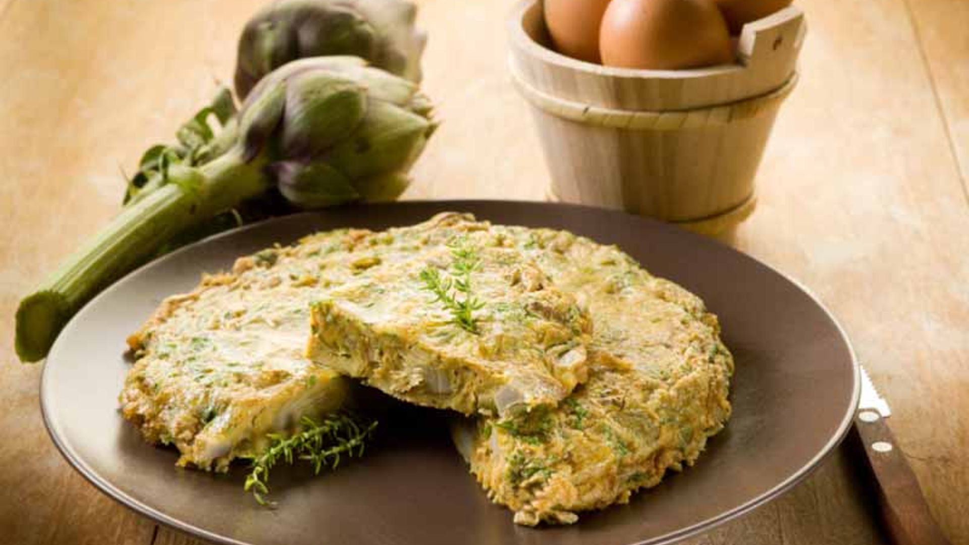 Tortilla de alcachofas