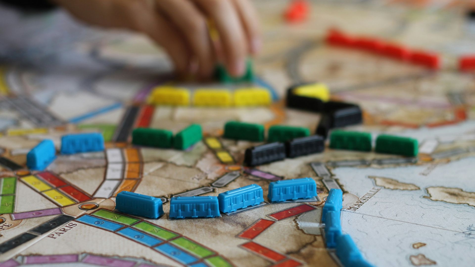 Juego de Mesa. Pasajeros al tren.