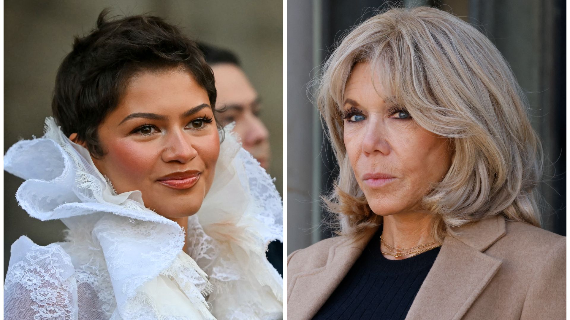 Zendaya y Brigitte Macron
