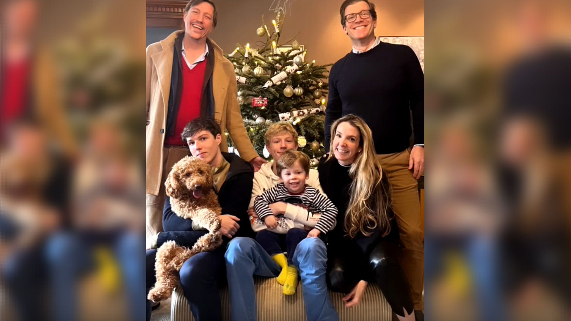 Tessy de Luxemburgo posa con su ex, su actual marido y los hijos que tiene con ambos: 'Todos mis chicos'