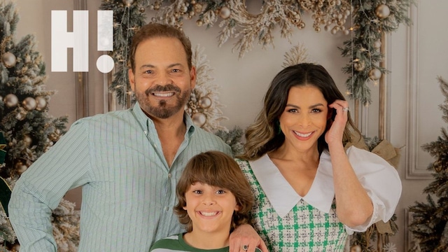 Lourdes Stephen celebra la Navidad en familia, con su esposo Michael Puchades y su hijo Michael Víctor