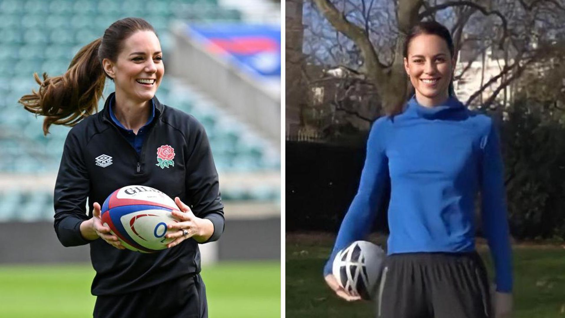 Kate Middleton asume el patronato de Rugby con un perfecto estilo deportivo
