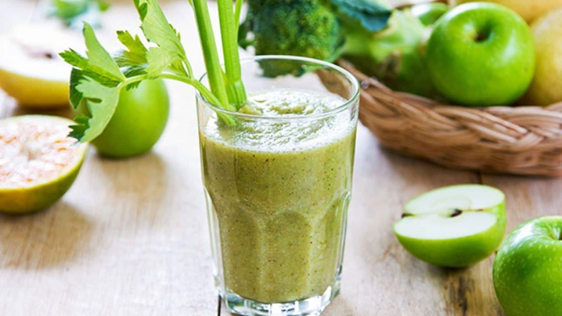 Batido de apio y manzana verde