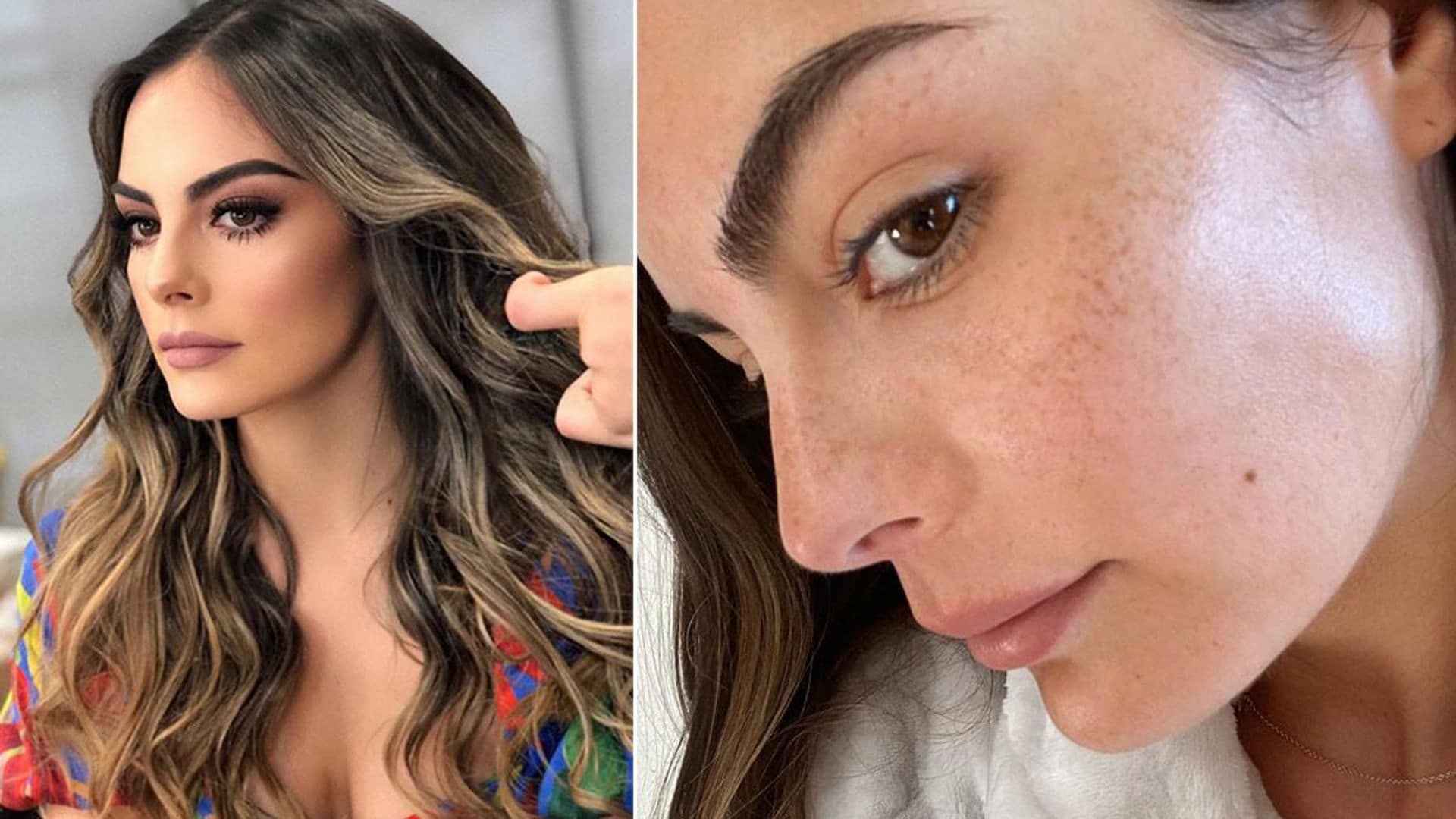 Ximena Navarrete luce al máximo sus pecas sin gota de maquillaje