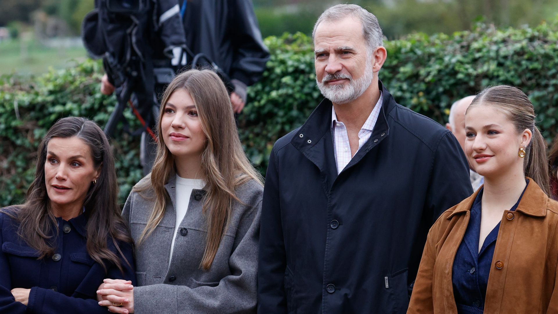 La reina Letizia, la infanta Sofía, el rey Felipe y la princesa Leonor