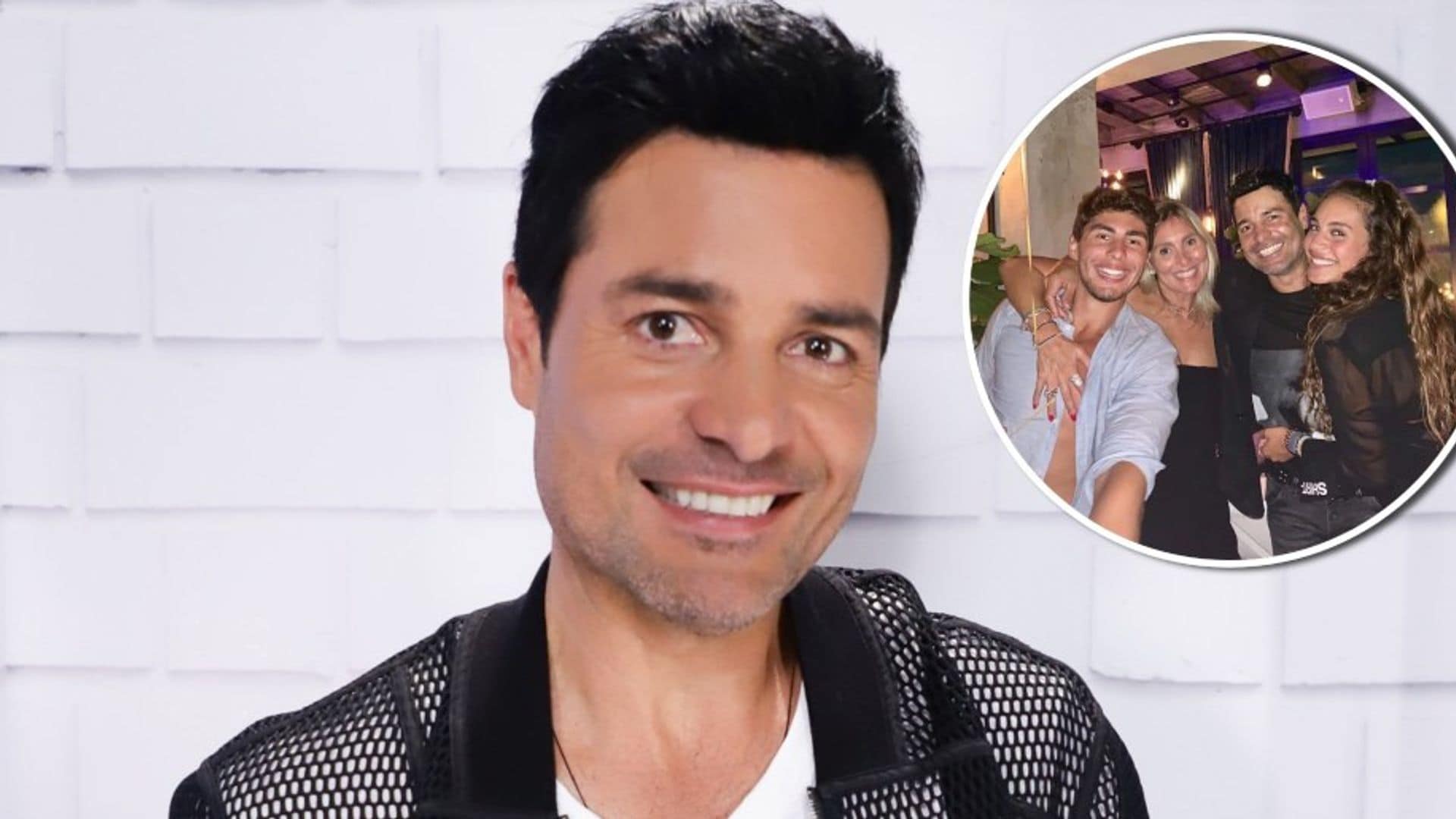 Chayanne celebra, rodeado de toda su familia, el cumpleaños 22 de su hijo Lorenzo