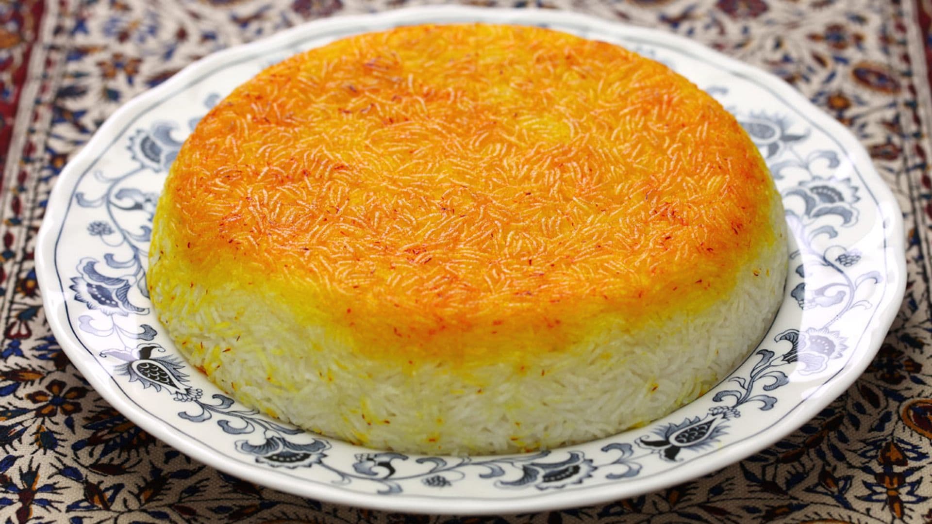 'Tahdig' (arroz al estilo iraní)