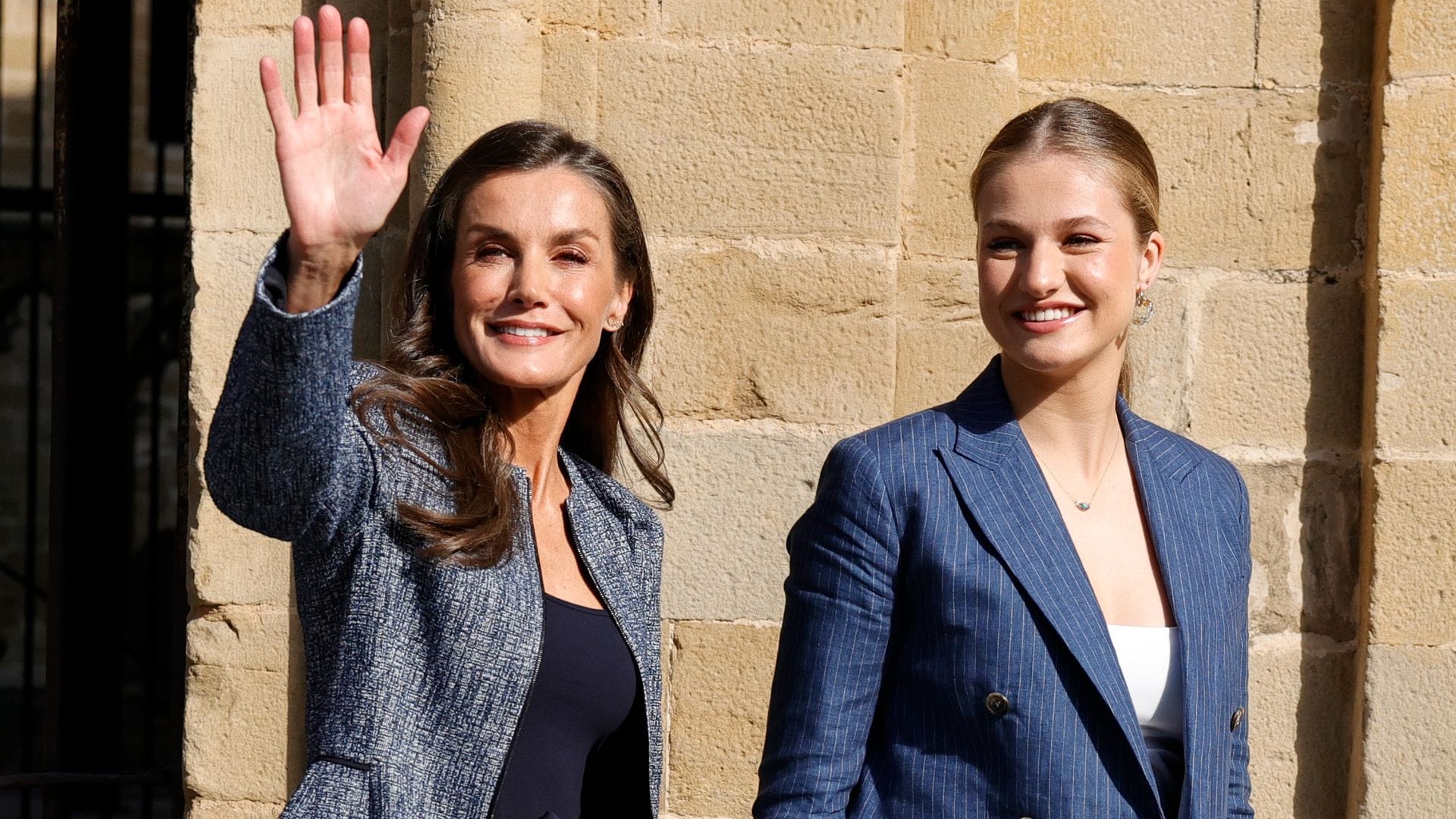 La reina Letizia y la princesa Leonor en Navarra