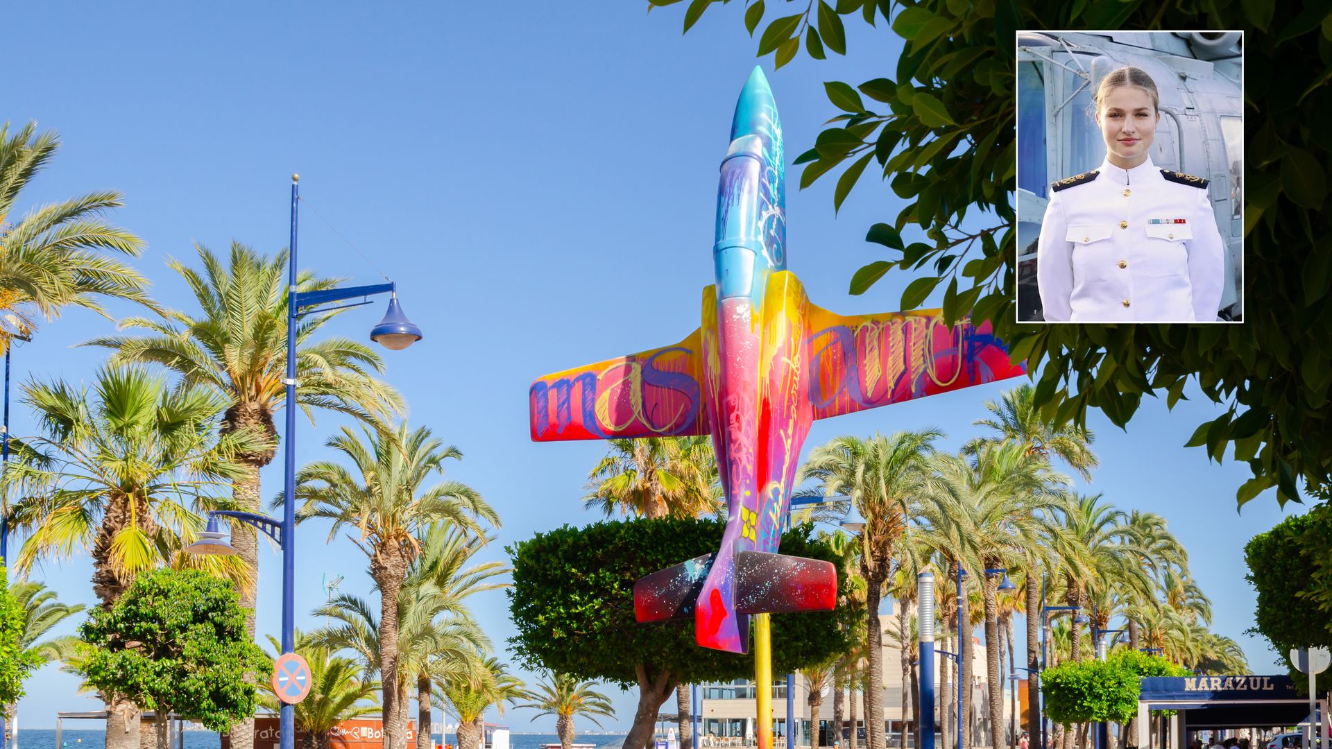 Paseo marítimo de San Javier, Santiago de la Ribera y la princesa Leonor, Murcia