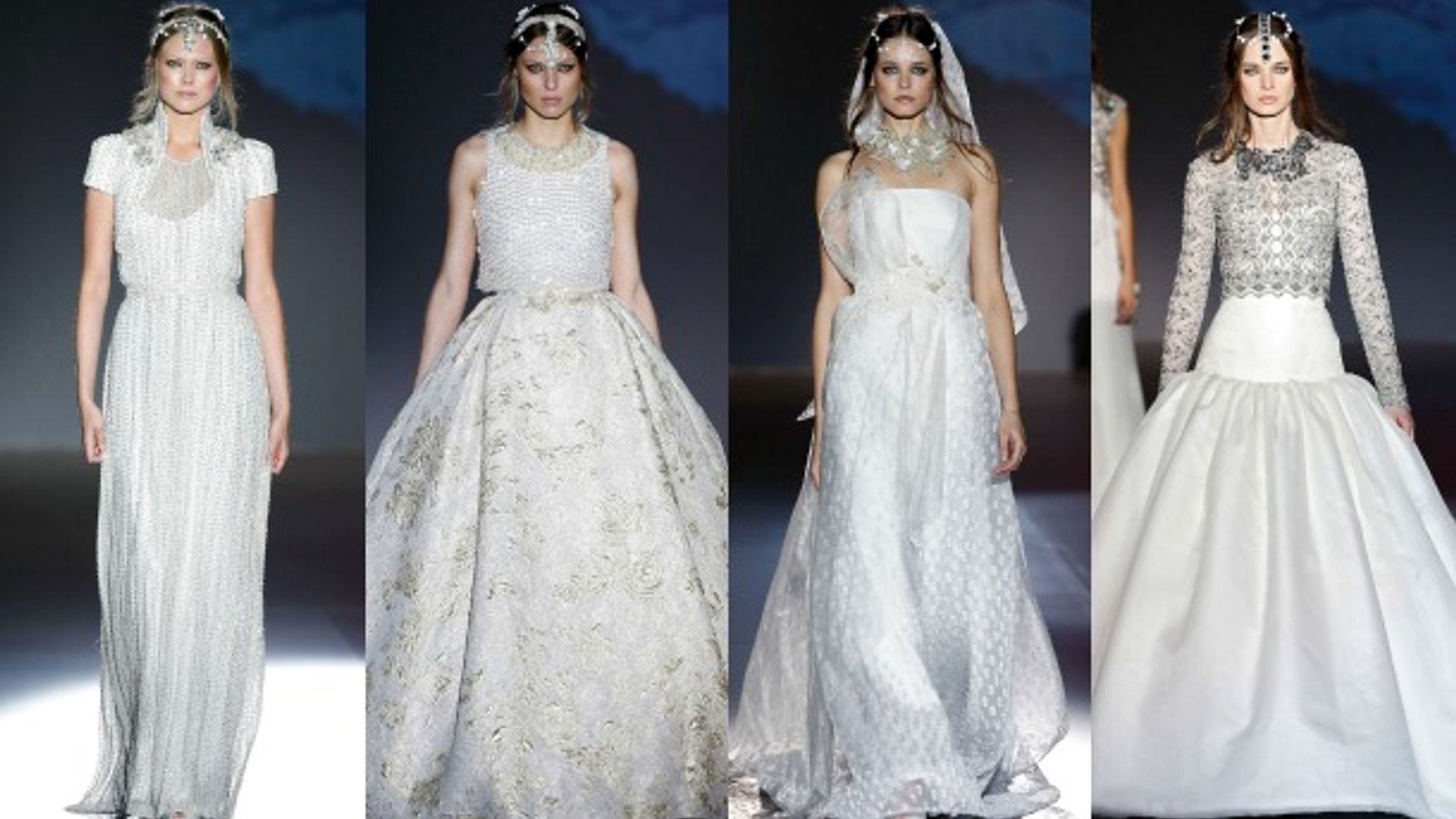 Las 'reinas de las nieves' de Jesús Peiró enamoran en Barcelona Bridal Week