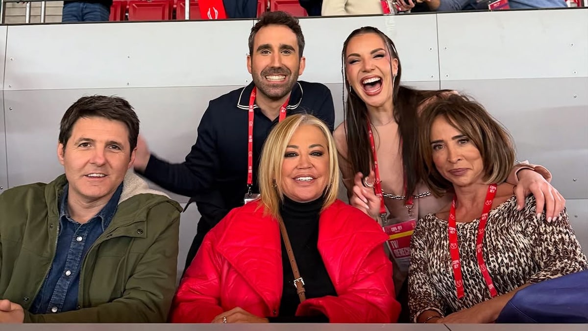 Belén Esteban sorprende en la Copa del Rey con su debut en 'La familia de la tele'