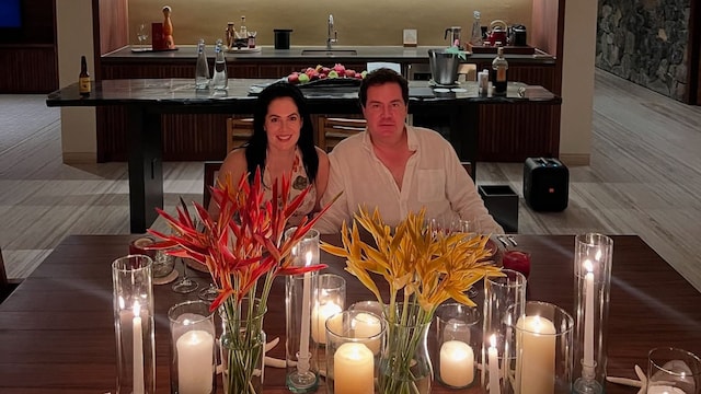 América Guinart y su esposo