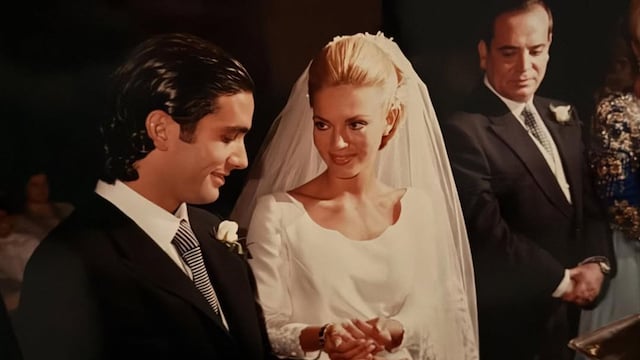 Ingrid Asensio en su boda con Fernando Sanz