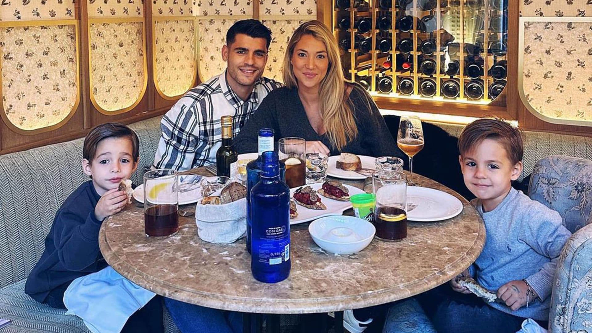 La cena familiar de Alice Campello y Morata en un conocido restaurante madrileño tras su vuelta de Qatar