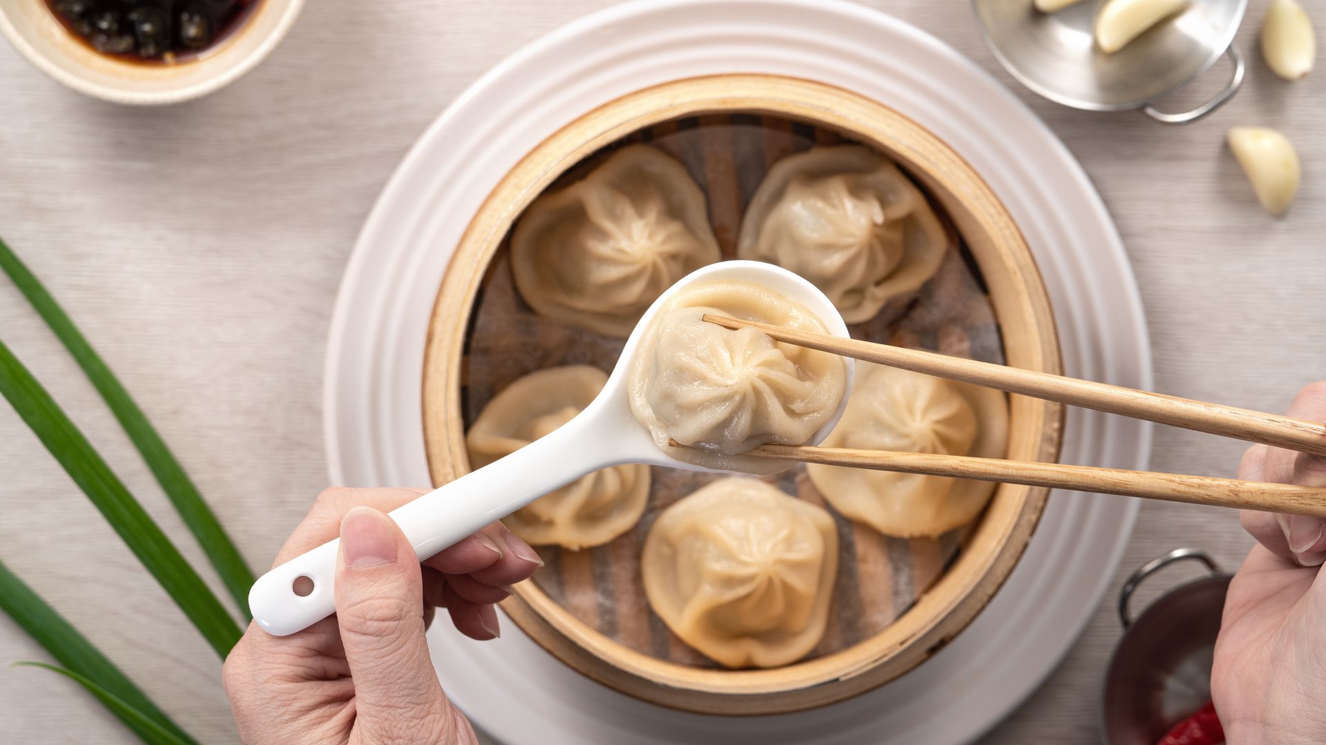 'Dumplings' de cerdo Xiao long bao