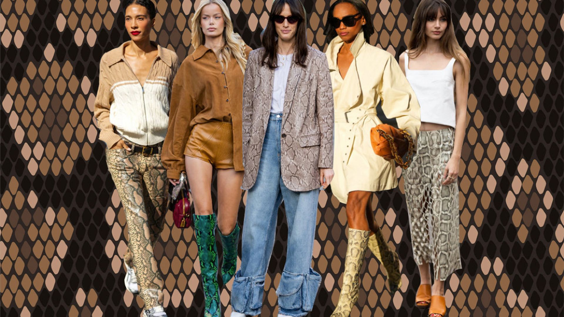 Los trucos de las chicas más elegantes al vestir el estampado de serpiente que es tendencia
