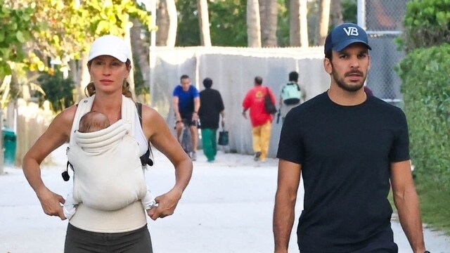 Gisele Bündchen y Joaquim Valente, de paseo familiar junto a su bebé de tres meses 