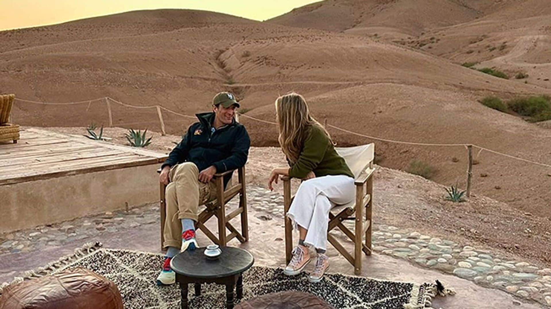 Así ha sido el viaje lleno de encanto de Rafael Medina y Laura Vecino por Marrakech