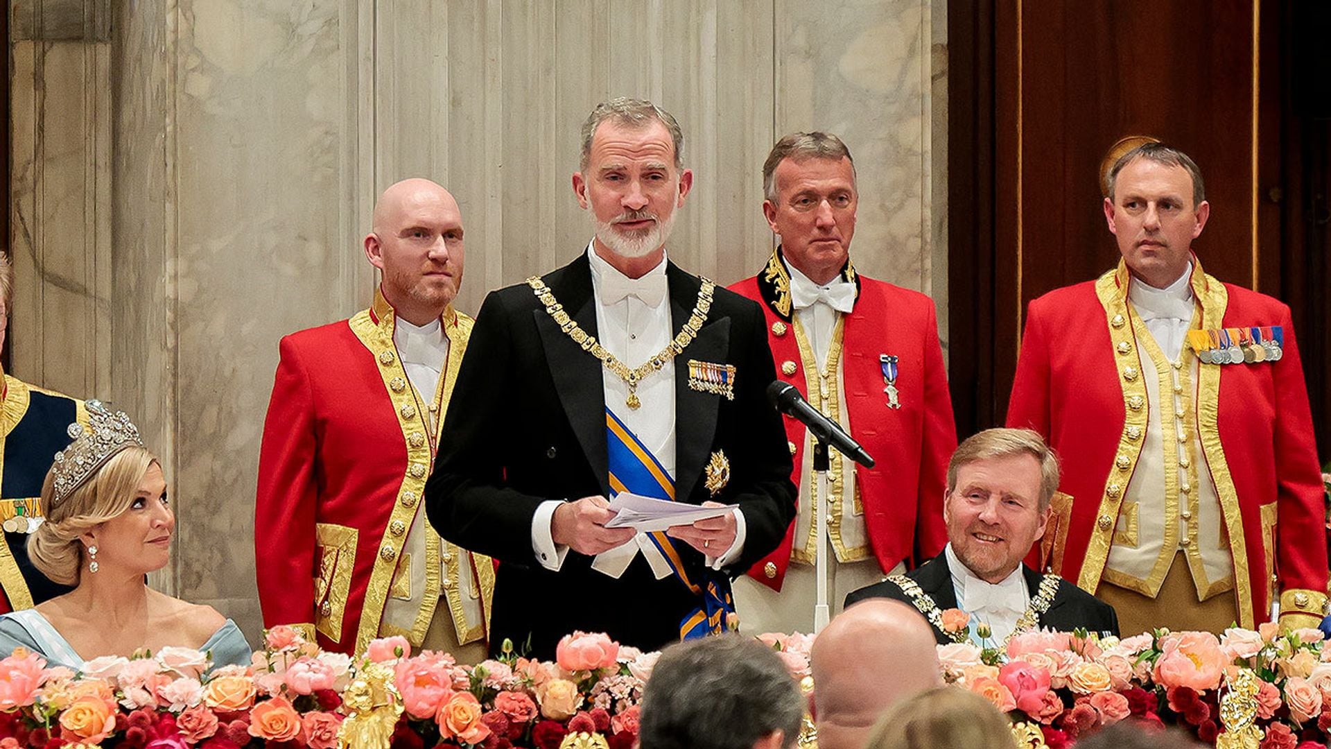 Estas son las palabras que el rey Felipe ha dedicado a las princesas Leonor y Amalia en su discurso de la cena de gala en Los Países Bajos