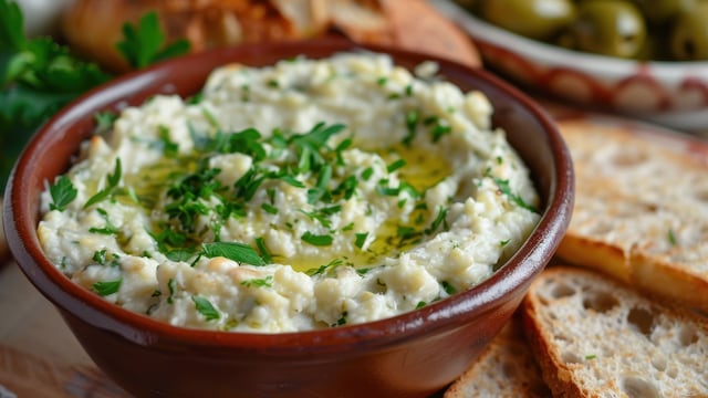 'Skordalia' (plato griego de ajo y patata)