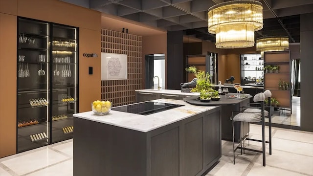 Cocina con isla central. Cristina Albuja para Copatlife en Casa Decor
