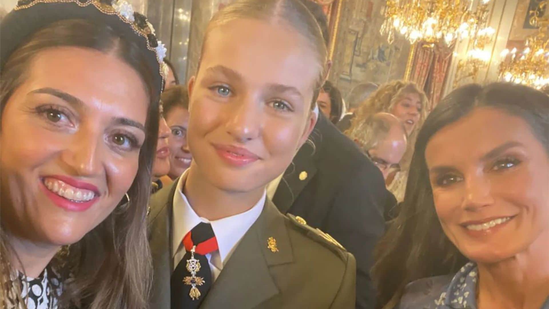 Las imágenes no vistas de la princesa Leonor en la recepción del Palacio Real