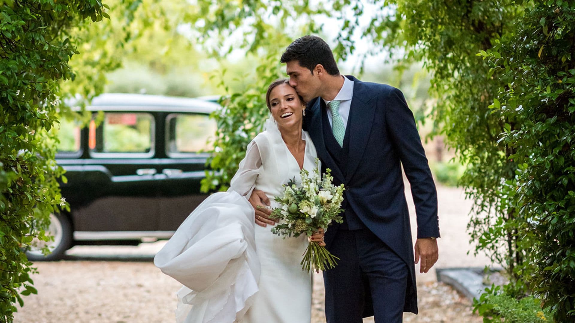 El vestido de novia desmontable con el que María homenajeó a su madre