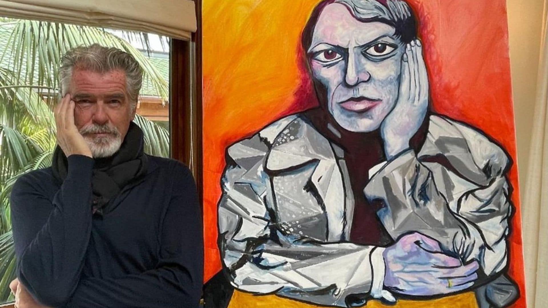 Pierce Brosnan y otros actores con una sorprendente ‘licencia para pintar’