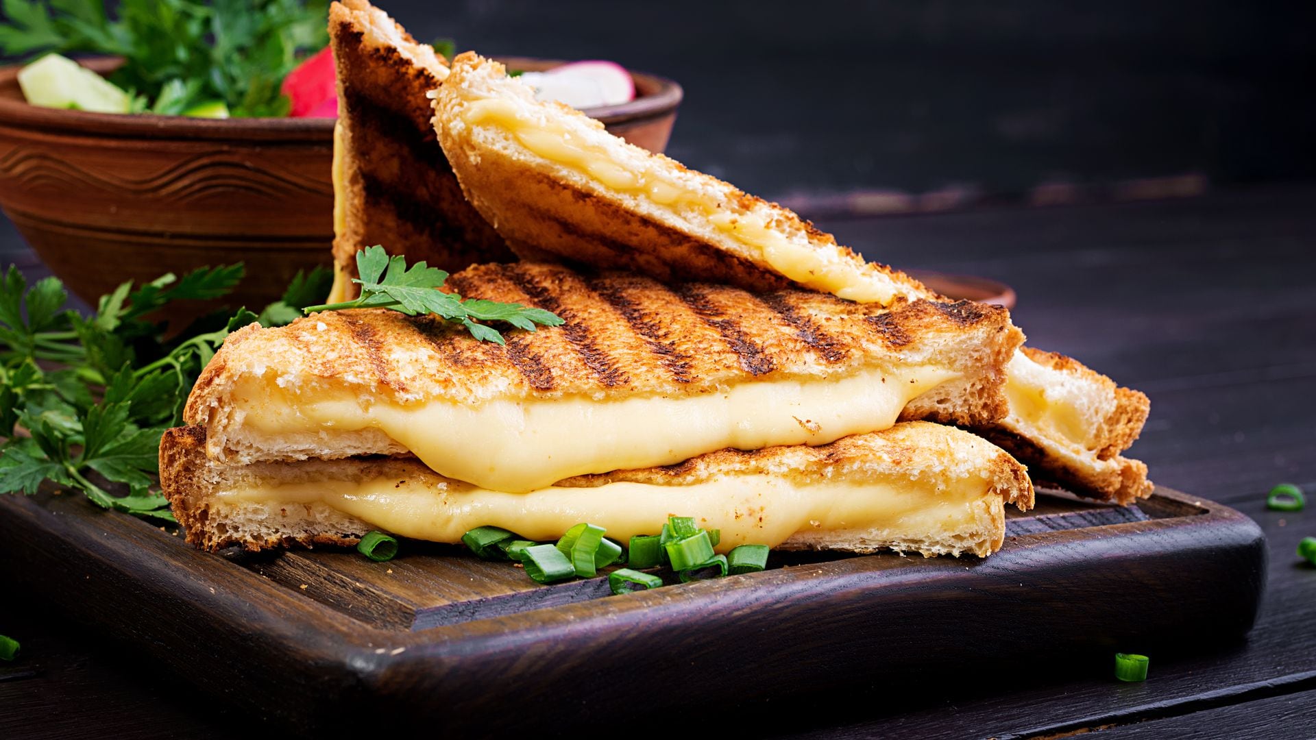 Sándwich de queso fundido