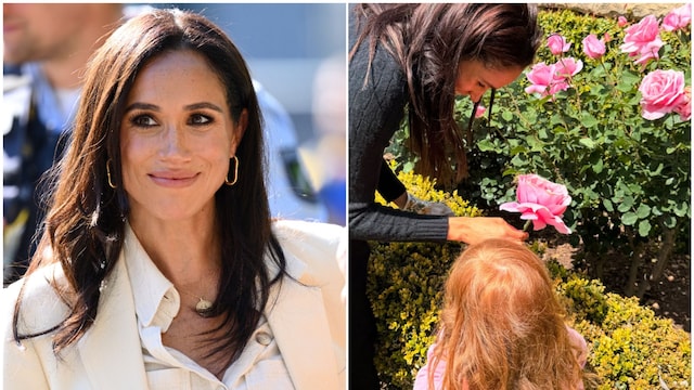 Meghan Markle junto a su hija, la princesa Lilibet.