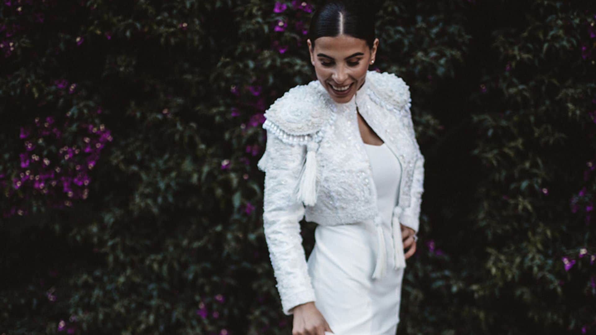 La boda de Marta en Galicia, la novia de la chaqueta torera que causó sensación