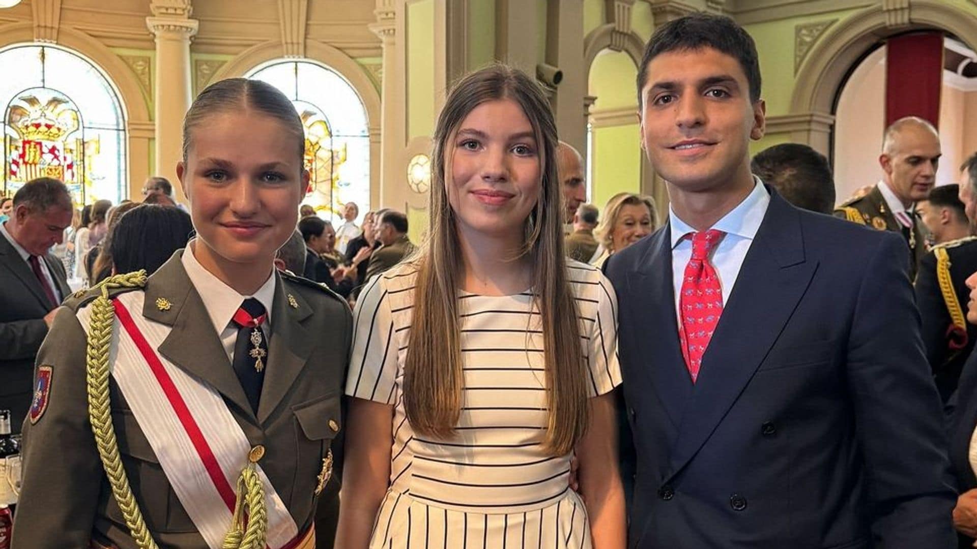 El motivo por el que Tomás Páramo ha estado presente en la entrega de Despachos de la princesa Leonor