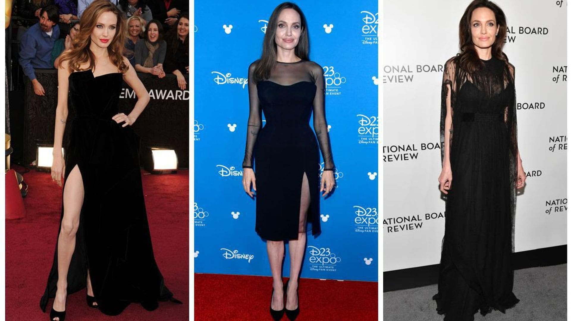 Los mejores vestidos negros que ha lucido Angelina Jolie