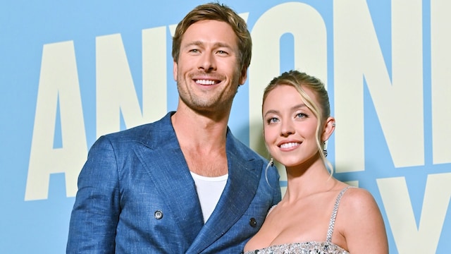 Glen Powell and Sydney Sweeney at the "Anyone But You" premiere held at AMC Lincoln Square on December 11, 2023 in New York, New York. (Photo by Bryan Bedder/Variety via Getty Images)