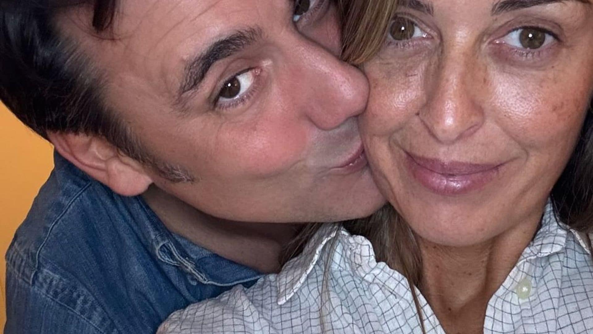 Selfie de María Amores e Ion Aramendi 