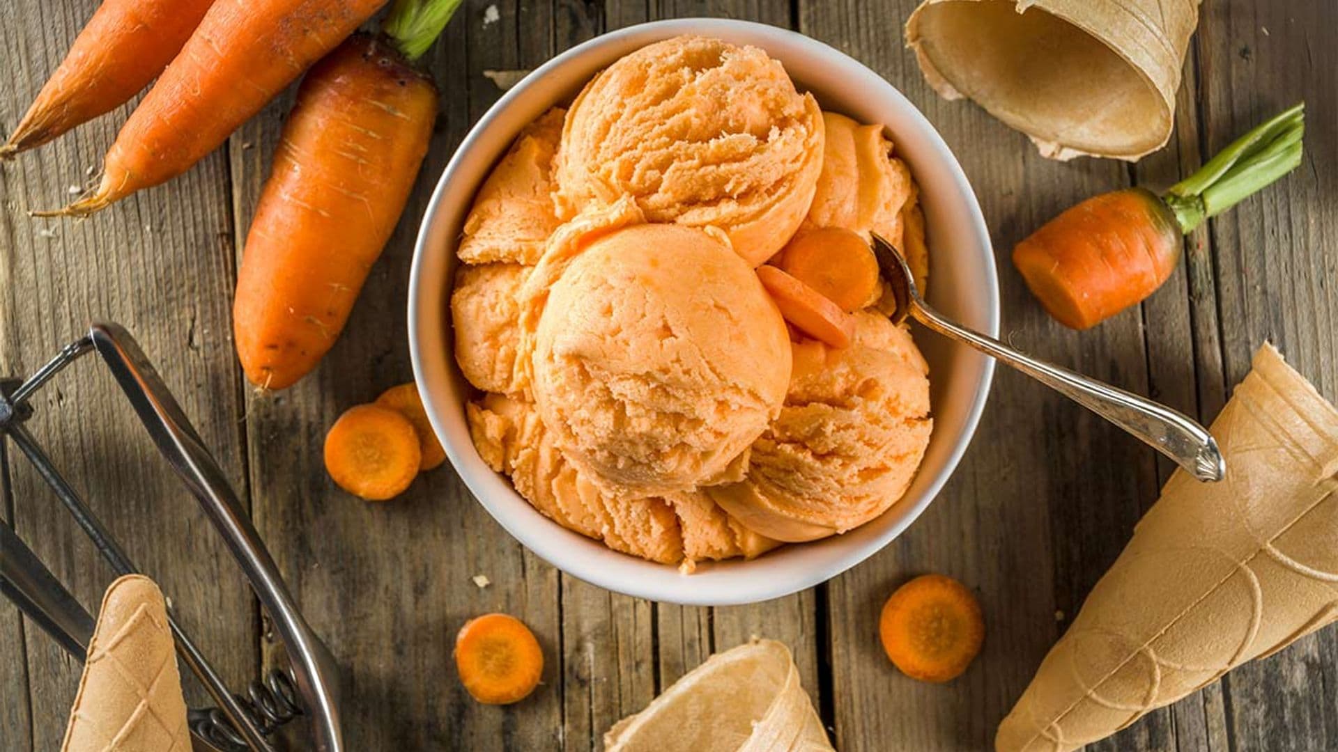 Helado de zanahoria