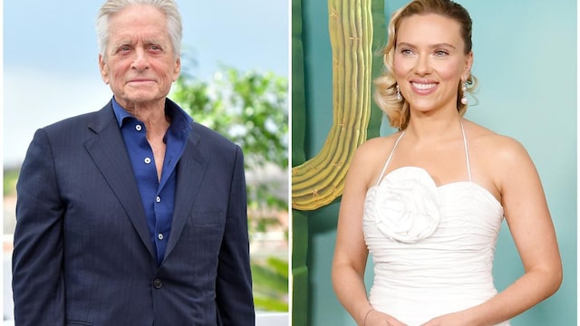 michael douglas y scarlett johansson