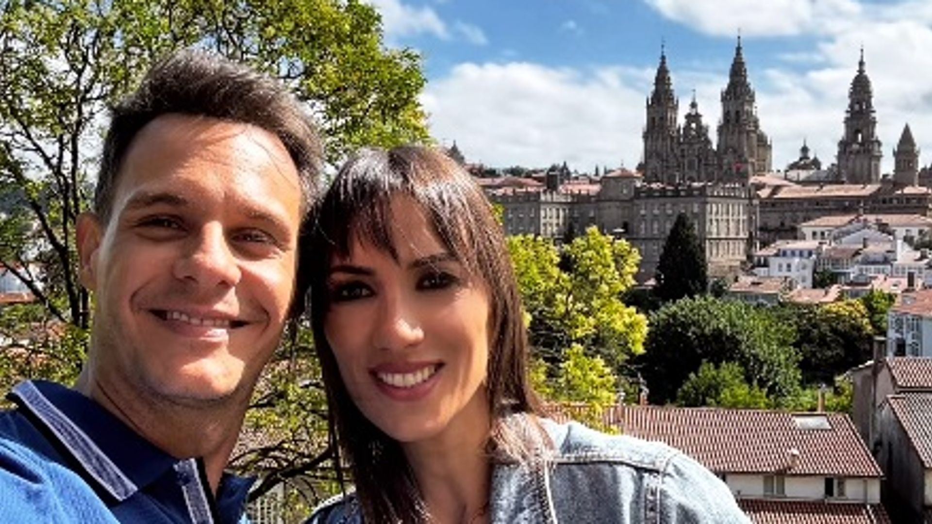El viaje más especial de Patricia Pardo y Christian Gálvez a Santiago de Compostela junto a su hijo Luca, de 7 meses