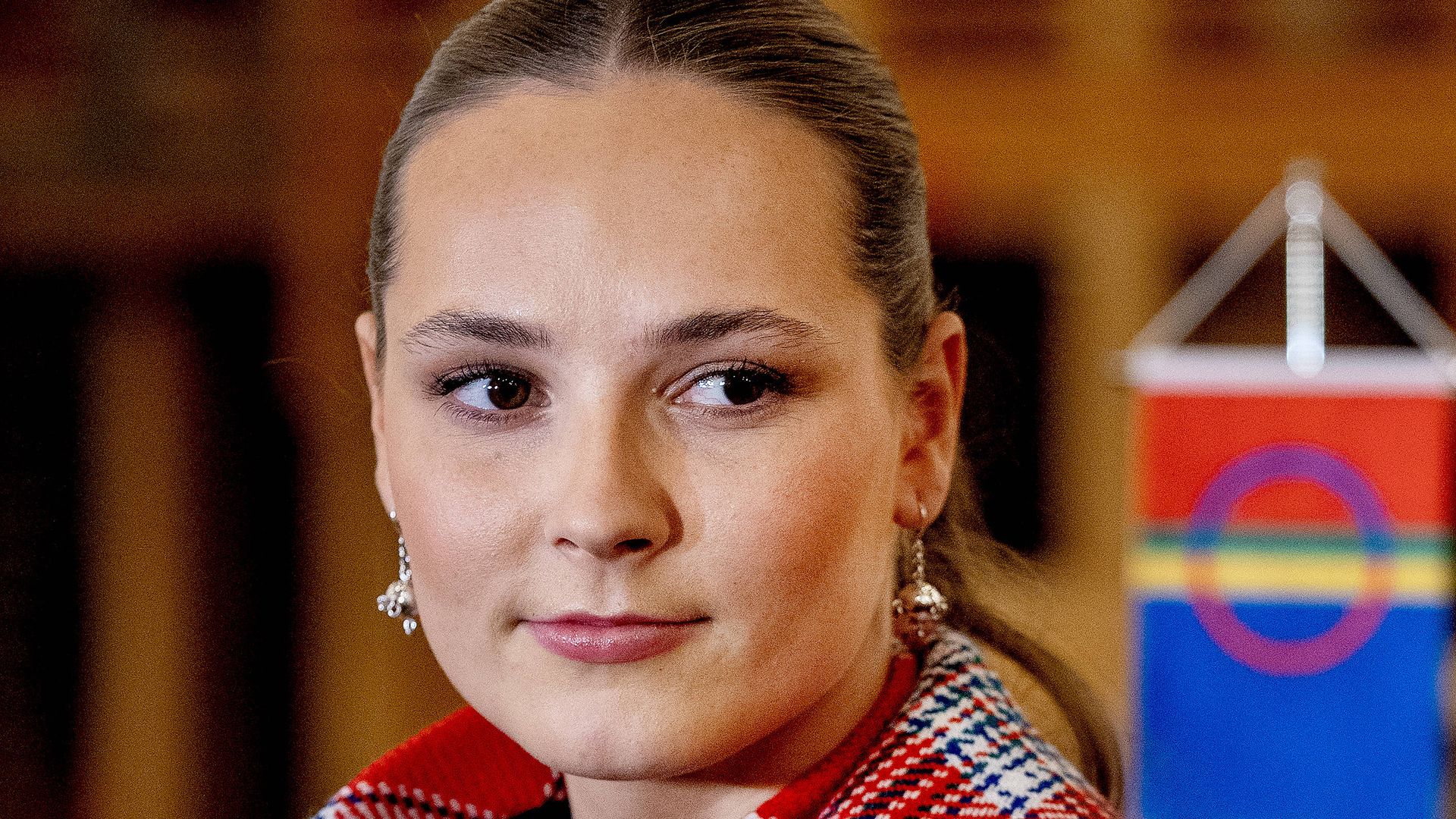 La princesa Ingrid Alexandra de Noruega en su primer viaje oficial en solitario.