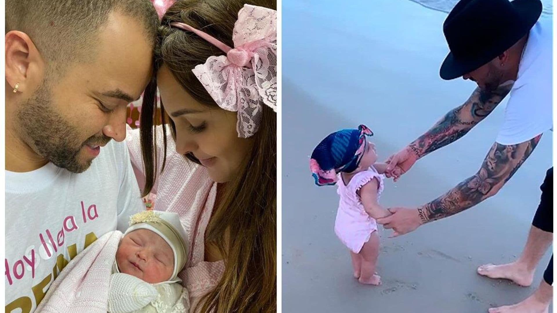 La hija de Nacho y Melany Mille en la playa por primera vez, ¡tienes que verlo!