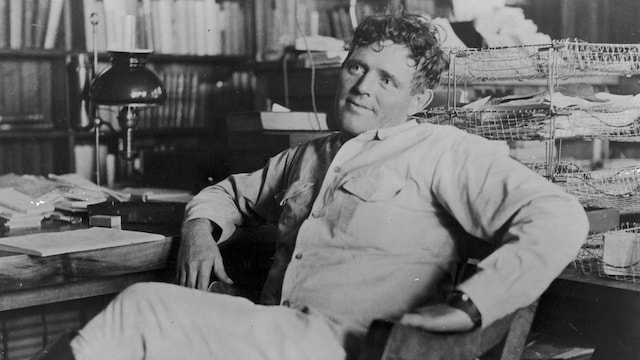 El escritor americano Jack London (