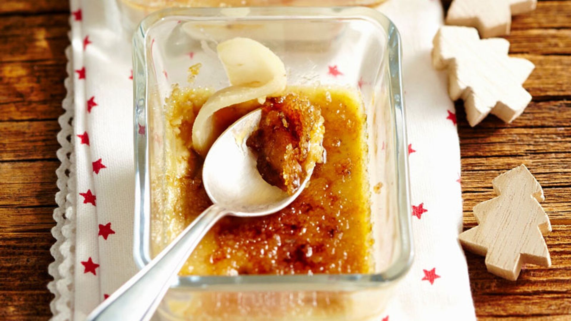 'Crème brûlée' con pera