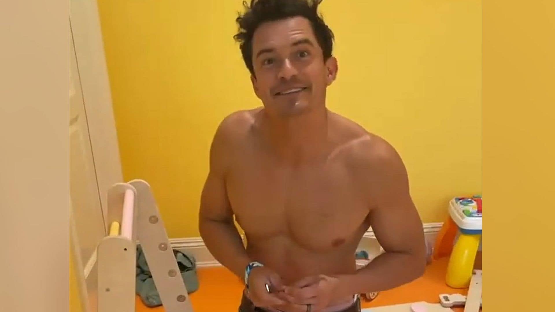 De estrella en Hollywood a un manitas en casa: Orlando Bloom decora la habitación de su hija