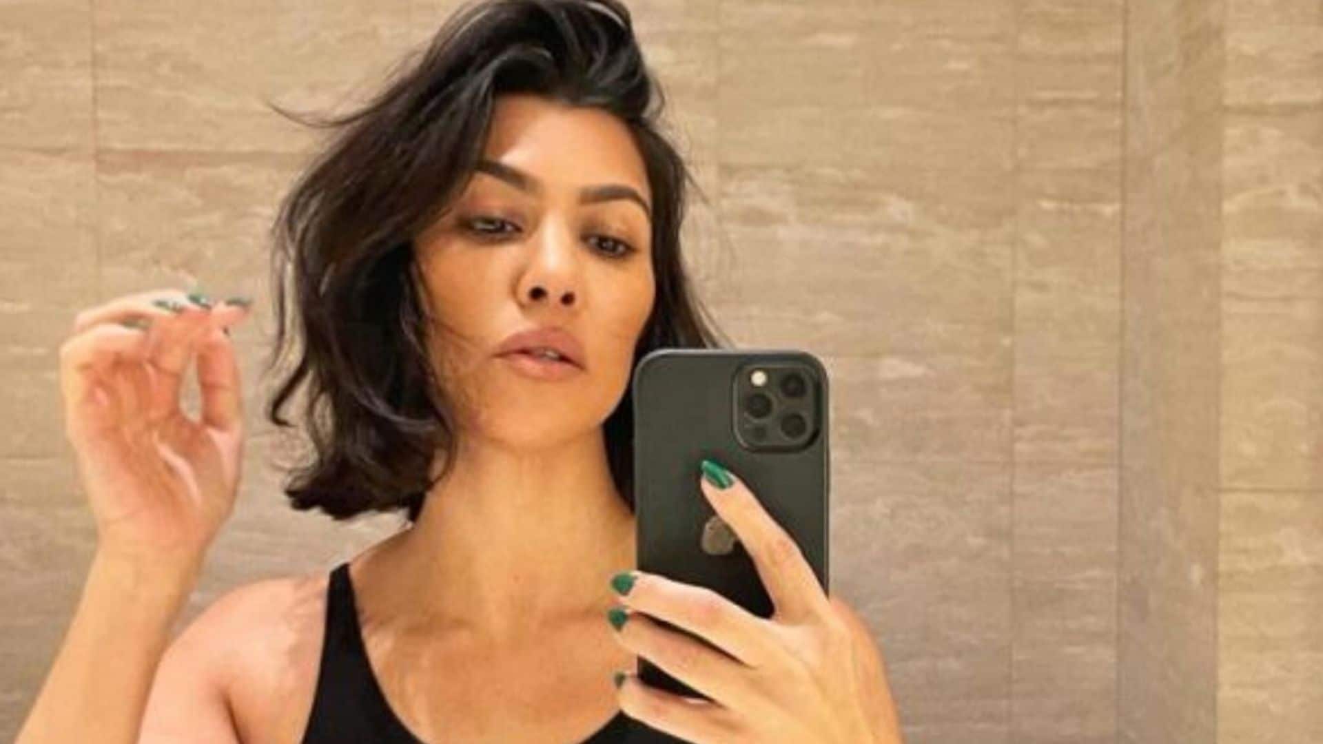 Esta es la rutina de belleza posparto de Kourtney Kardashian